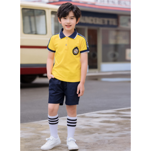 夏季新款幼儿园园服中小学生校服短袖T恤运动服夏装儿童班服