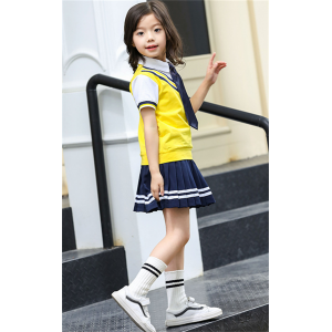 夏季校服幼儿园园服夏装新款学院风小学生校服儿童运动服两件套