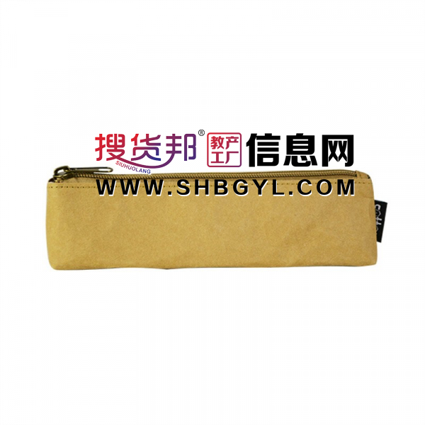 英伦风男孩子小学文具盒牛皮纸笔袋文具收纳包复古简约图3