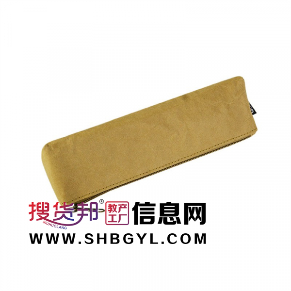 英伦风男孩子小学文具盒牛皮纸笔袋文具收纳包复古简约图1