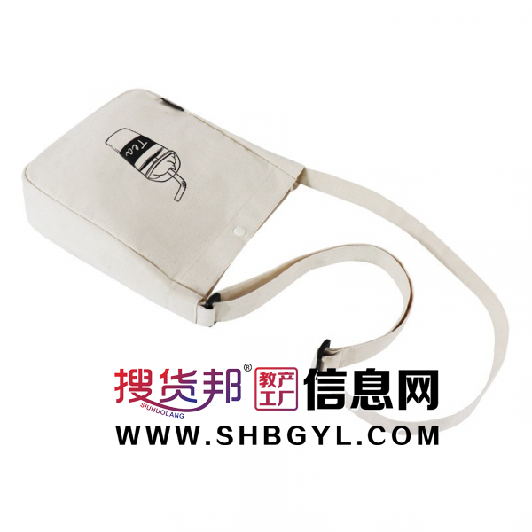高端奶茶袋 潮流咖啡袋创意广告斜挎包卡通单肩包 时尚潮流帆布包图4