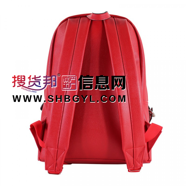 PU书包中学生2021新款高中生大学生纯色背包防水大容量双肩包图4