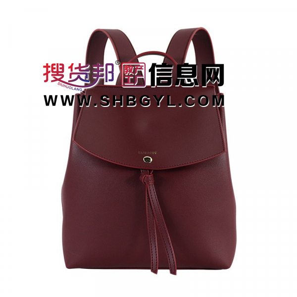 2021欧美时尚女包ebay新款潮流PU皮革女式双肩包流苏背包图3