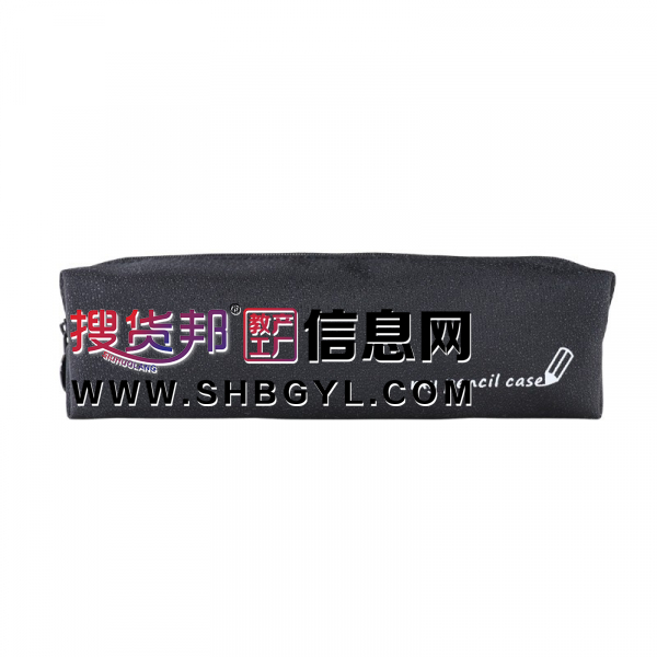 初中生文具袋大容量高档方形笔袋纯色无印风文具笔袋图4