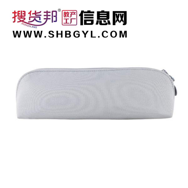 2021新款流行日系简约大容量笔袋纯色复合闪光布初中生铅笔文具盒图3