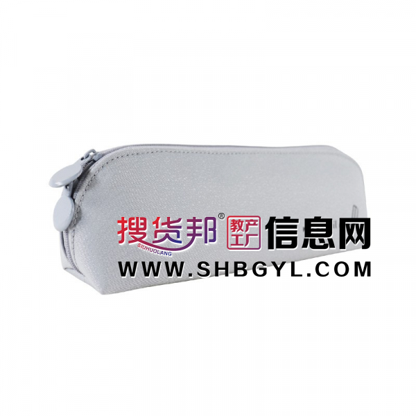 2021新款流行日系简约大容量笔袋纯色复合闪光布初中生铅笔文具盒图5