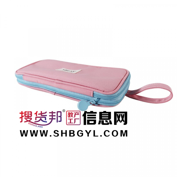 创意双层中小学生笔袋大容量简约文具袋可扩容多功能铅笔袋印LOGO图4