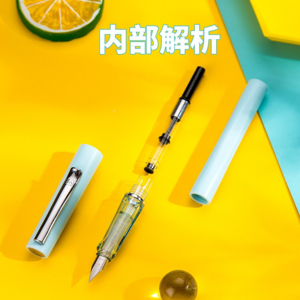莫兰迪两用钢笔正姿铱金笔学生练字钢笔套装可换墨囊礼盒装图1