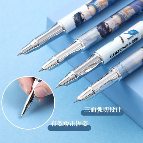卡通金属钢笔小学生专用0.5暗尖笔头可替换墨囊正姿钢笔图5