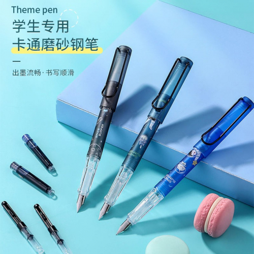 卡通宇航员三年级小学生用钢笔 初学者正姿可替换墨囊钢笔图4
