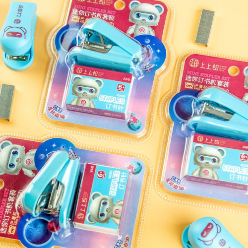 迷你订书机便携卡通订书器小型订书机套装办公文具用品图4