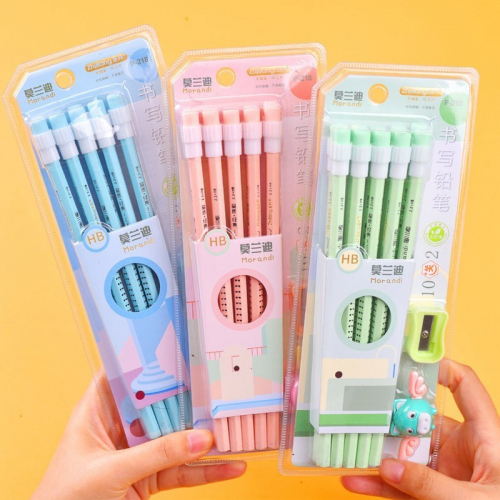 小学生铅笔带橡皮素描六棱原木hb铅笔幼儿园儿童文具用品图3