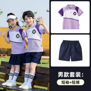 班服套装小学生校服夏季运动服幼儿园园服夏装统一毕业演出两件套