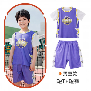 定制校服套装小学生夏装篮球服幼儿园园服夏季新款儿童班服运动服