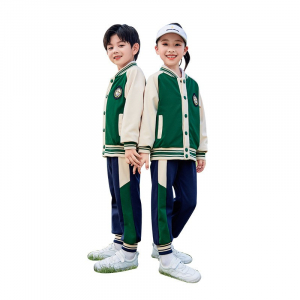 定制校服小学生春秋装班服三件套棒球服中小学生校服