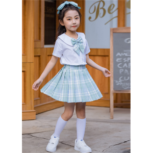 幼儿园园服夏装英伦风短袖衬衫jk制服男女童班服小学生校服毕业照服