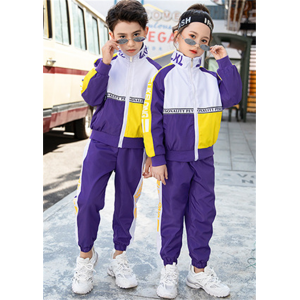 小学生校服春秋装中大童街舞宽松套装幼儿园园服运动会表演统一服饰