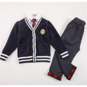 小学生校服春秋装幼儿园园服英伦风开衫学生套装