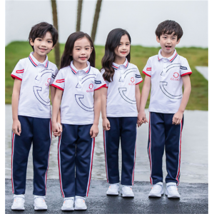 夏季学院polo衫小学生校服儿童T恤套装幼儿园园服短袖英伦风班服