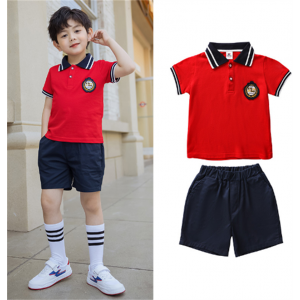 幼儿园园服水手服海军风班服套装英伦风儿童短袖批发小学生校服