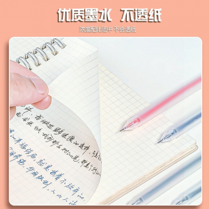 高光彩色手帐笔高颜值涂鸦笔学生奖品12色盒装中性笔文具
