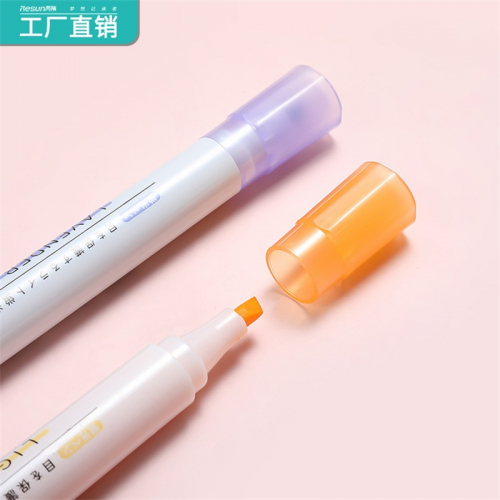 文具莫兰迪色荧光笔学生绘画笔涂鸦笔重点记号笔图2