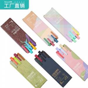 定制直液式中性笔 大容量速干走珠笔学生水笔 中性笔
