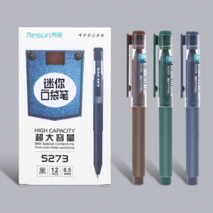 口袋笔迷你中性笔便携式口袋笔出差办公签字笔大容量短款水笔