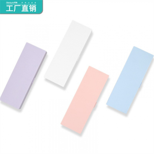 简约pp文具盒马卡龙色系学生塑料文具盒中性笔收纳盒图3