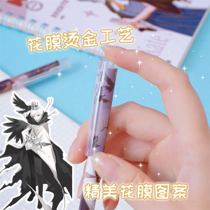 笼中雀0.5mm中性笔单支国风按动笔文艺学生文具黑笔