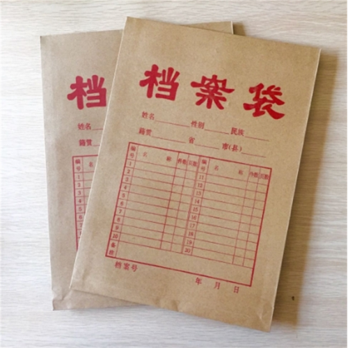 办公用品档案袋牛皮纸加厚A4资料袋文件袋批发图1