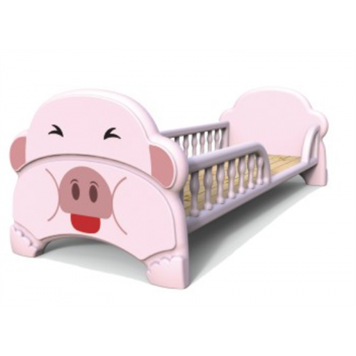 幼儿园基础设施塑料家具系列卡通小粉猪床LDX 18406图1