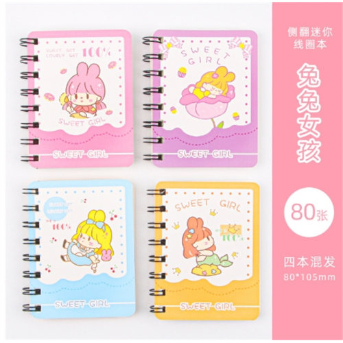 创意卡通线圈本学生迷你便携小本子可爱儿童小礼品文具笔记本图2