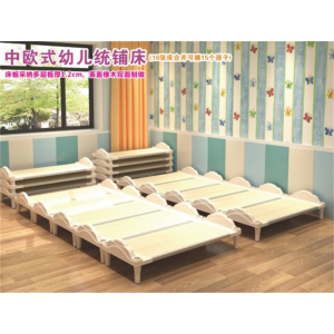 幼儿园基础设施塑料家具系列幼儿统铺床LDX 18502