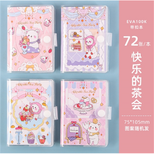 可爱手帐本高颜值小学生笔记本ins风按扣迷你胶套本创意文具礼品图3