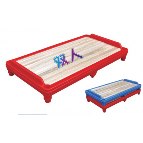 幼儿园基础设施塑料家具系列幼儿双人平铺床(E型)LDX 18606图1
