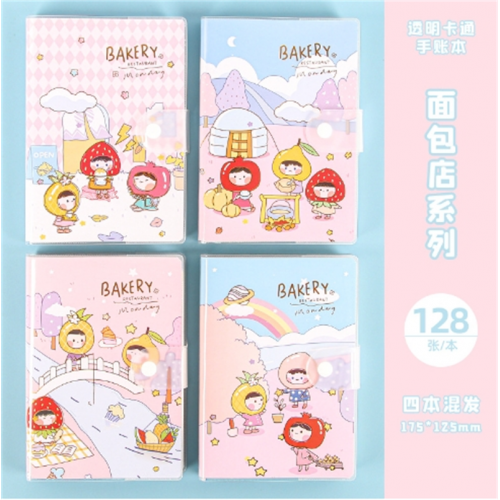ins手账本高颜值学生EVA按扣笔记本本子网红少女可爱手账本日记本图1