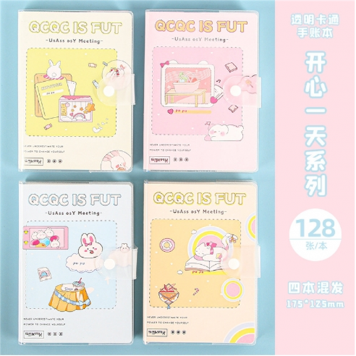 ins手账本高颜值学生EVA按扣笔记本本子网红少女可爱手账本日记本图2