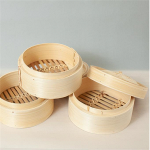 来且包子馒头小笼包竹蒸笼大小号蒸屉蒸格手工竹蒸笼家用小笼屉