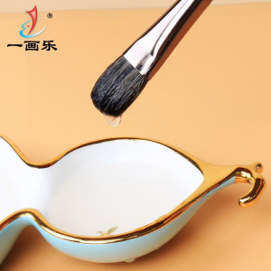 桦木杆獾毫丙烯画笔 厂家批发美术榛形水粉笔套装丙烯画笔