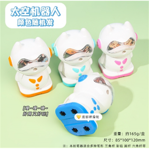 新款卡通削笔器小学生手摇卷笔刀可爱自动进笔削笔刀学习用品批发图1