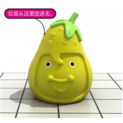 幼儿园基础设施儿童游乐塑料玩具系列香梨垃圾桶 LDX 22101图1