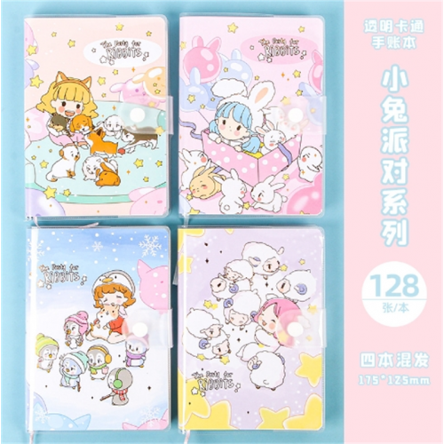 ins手账本高颜值学生EVA按扣笔记本本子网红少女可爱手账本日记本图2
