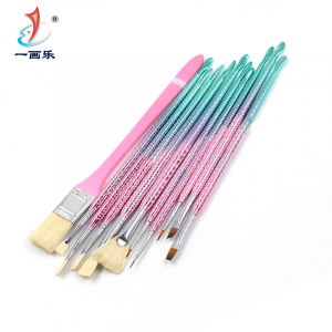 美人鱼 新款画笔 美术用品 笔杆尾部设计 新上市画材