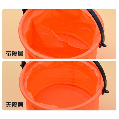 无隔层洗笔筒手提折叠伸缩带隔层洗笔水桶绘画美术绘画便携涮笔筒图3