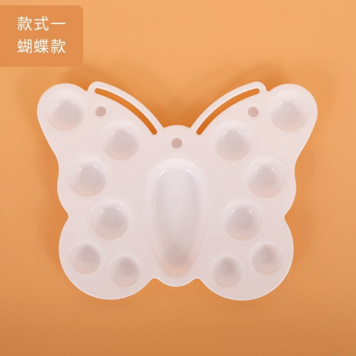 PP料水彩调色盘颜料盘国画调色盒加厚梅花盘儿童DIY调色盘图4