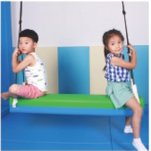 幼儿园基础设施儿童游乐辅助用品系列方形木马秋千 LDX 24522