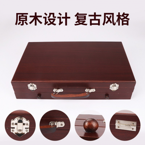 美术水彩笔马克笔蜡笔木盒绘画套装幼儿园儿童礼盒绘画用品图2