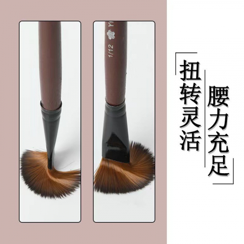 学生油画笔套装美术勾线绘画专用丙烯水粉画油画笔6支装美术图4