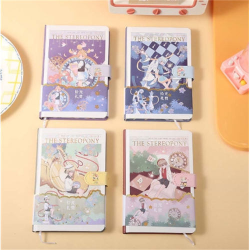 新款A5创意磁扣手账本加厚烫金彩页笔记本学生可爱记事本子批发图3